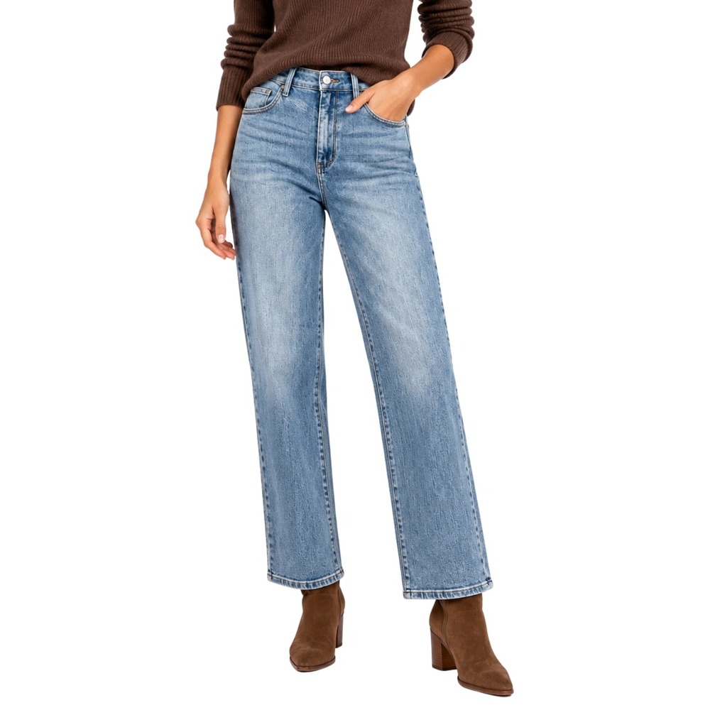 Judy Blue Jeans Womens 30 11 Blue Retro Wide Leg High Rise Denim Stretch Cotton